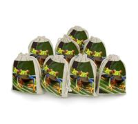 FekiLoot Red Eyed Tree Frog Drawstring Bags Gift Bags Wrapping Storage Bags for Candy Goodie Holiday Party Favors 8PCS