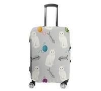 FekiLoot Red Yellow Sun Travel Luggage Cover Stretchable Airplane Suitcase Protector Sleeve Universal Washable Fit for 19-32 Inch Checked Baggage,Water Resistant Durable Luggage Protector X-Large