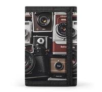 FekiLoot Retro Cool Camera Collection Wallet Slim Trifold Wallets with Multiple Card Slots Credit Card Holder Pocket Coin Purse