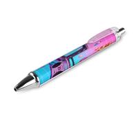 FekiLoot Retro Gadgets Collage Ballpoint Pens Retractable Ball Point Pens Smooth-Flowing Black Ink 0.5mm Writing Pen Black Ink Pen for Men Women 1 PCS