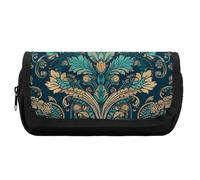 FekiLoot Retro Pattern Pencil Case Office Pencil Box Large Capacity Pencil Box Pouch Holder Double Zipper Pencil Case Use to Organize Desktop And Plan Space Home Office