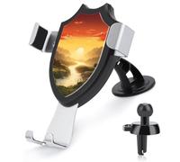 FekiLoot Rising Sun Cell Phone Holder 90° Adjustable Mount Cell Phones Mount Air Vent Cell Phone Stand Car Mount Universal Automobile Cradle All Smartphones Holder