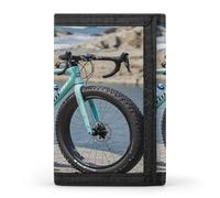 FekiLoot Road Bicycle Men's Wallet Extra Capacity Trifold Wallet Thin & Stylish Trifold Card Holder with ID Window
