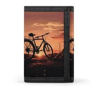 FekiLoot Road Bicycle Trifold Wallet Slim Minimalist Front Pocket Men's Passcase Wallet Credit Card Holder