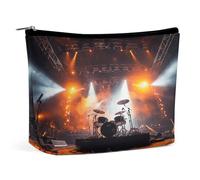 FekiLoot Rock Concert Stage Toiletry Bag Travel Cosmetic Bag with Zipper Personalized Makeup Pouch Makeup Pouch for Women for Use in Daily Life Travel Other Occasions