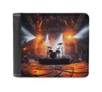 FekiLoot Rock Concert Stage Wallet Fashionable Slim Leather Wallet with Multiple Card Slots And Hidden Compartments Wallets