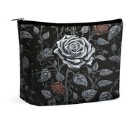FekiLoot Rose Gothic Toiletry Bag Travel Cosmetic Bag with Zipper Personalized Makeup Pouch Makeup Pouch for Women for Use in Daily Life Travel Other Occasions