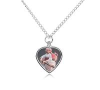FekiLoot Sakura Samurai Urn Necklaces for Ashes Personalized Human Pet Cremation Jewelry Keepsake Locket Heart Pendant with Filling Kit Memorial Gift for Dog Cat Lover Women Men