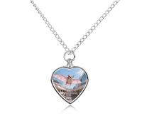 FekiLoot Sakura Sugar Glider Mall Urn Necklaces for Ashes Personalized Human Pet Cremation Jewelry Keepsake Locket Heart Pendant with Filling Kit Memorial Gift for Dog Cat Lover Women Men