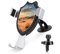 FekiLoot Sand Dunes Car Phone Holder Mount Strongest Suction & Clip Cell Phone Mount for Dashboard Windshield Vent Fits 4-6" Phones (Straight Vent Only)