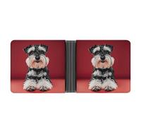 FekiLoot Schnauzer Wallet for Men Slim Wallets for Men Small Wallets Woman Leather Card Holder Wallet