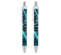 FekiLoot Science Gene Strand Ballpoint Pens Retractable Black Ink Ballpoint Pens 0.5mm Medium Point Smooth Writing Pattern Pen with Super Soft Grip Cute Work Supplies for Men Women 2 PCS