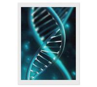 FekiLoot Science Gene Strand Diamond Painting Kits for Adults Full Drill Diamond Dots Art for Beginners DIY 5d Square Gem Diamond Pictures Art Kits Crafts Home Wall Decoration Gift 12"x16"