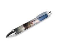 FekiLoot Sea Lighthouse Ballpoint Pens Retractable Ball Point Pens Smooth-Flowing Black Ink 0.5mm Writing Pen Black Ink Pen for Men Women 1 PCS