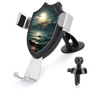 FekiLoot Sea Moon Cell Phone Holder 90° Adjustable Mount Cell Phones Mount Air Vent Cell Phone Stand Car Mount Universal Automobile Cradle All Smartphones Holder