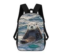 FekiLoot Sea Otter Backpack Laptop Computer Bag Large Travel Backpack Custom Print Bookbag Work Casual Daypack