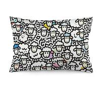FekiLoot Sheep Doodle Throw Pillow Covers 12 "x20 Decorative Couch Pillow Covers with Hidden Zipper Soft Plush Pillowcase Lumbar Pillows Cover for Living Room Couch Bed Home Decor