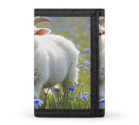FekiLoot Sheep Men's Wallet Extra Capacity Trifold Wallet Thin & Stylish Trifold Card Holder with ID Window