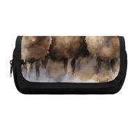FekiLoot Sheeps Watercolor Pencil Case Portable Zipper Large Capacity Pencil Bag Handheld Multi Function Portable Pencil Pouch Organizer for Family Office Supplies
