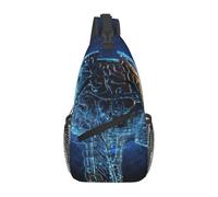 FekiLoot Sling Bag For Women Men,Artificial Intelligence Brain(1) Crossbody Shoulder Bag Sling Backpack Chest Bag Travel Hiking Casual Sport Daypack