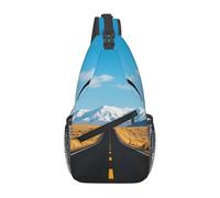 FekiLoot Sling Bag For Women Men,Freeway Highway Road In The Desert Crossbody Shoulder Bag Sling Backpack Chest Bag Travel Hiking Casual Sport Daypack