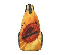 FekiLoot Sling Bag For Women Men,Hello Sunshine Floral Crossbody Shoulder Bag Sling Backpack Chest Bag Travel Hiking Casual Sport Daypack
