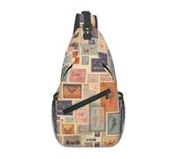 FekiLoot Sling Bag For Women Men,Postal Stationery Crossbody Shoulder Bag Sling Backpack Chest Bag Travel Hiking Casual Sport Daypack