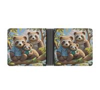 FekiLoot Sloth Family Wallet Slim PU Bifold Design Wallet with Multiple Card Slots Wallets Extra Capacity Pocket Wallets