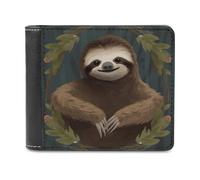 FekiLoot Sloth Wallet Fashionable Slim Leather Wallet with Multiple Card Slots And Hidden Compartments Wallets