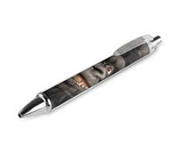 FekiLoot Smiling Gorilla Photo Ballpoint Pens Retractable Black Ink Ballpoint Pens 0.5mm Medium Point Smooth Writing Pattern Pen with Super Soft Grip Cute Work Supplies for Men Women 1 PCS