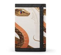 FekiLoot Snake Classic Design Slim Wallet Trifold Wallet Credit Card Holder Wallets Stylish Money Clip for Men Women