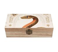 FekiLoot Snake Classic Design Wooden Storage Box, Wooden Box with Hinged Lid, Vintage Rustic Keepsake Chest Wood Jewelry Boxes for Jewelry, Photos, Memorabilia, Home Decor And Craft Organization