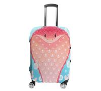 FekiLoot Snake Travel Luggage Cover Stretchable Airplane Suitcase Protector Sleeve Universal Washable Fit for 19-32 Inch Checked Baggage,Water Resistant Durable Luggage Protector X-Large, white, M