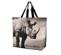 FekiLoot South Africa Animal Shopping Bag Foldable, Multipurpose Shoulder Bag, Reusable Grocery Bag Holder with Long Shoulder Strap, Waterproof Tote Bags for Work, Beach, Travel