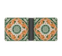 FekiLoot Specially Designed Patterns Leather Wallet Mens Bifold Wallets Travel Cash Credit Card Holder Womens Minimalist Purse