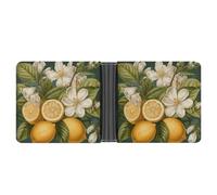 FekiLoot Spring Clip Art Leather Wallet Double-Sided Different Images Bifold Wallet Ultra Strong Stitching Slim Wallets