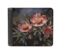 FekiLoot Spring Flower Wallet Fashionable Slim Leather Wallet with Multiple Card Slots And Hidden Compartments Wallets