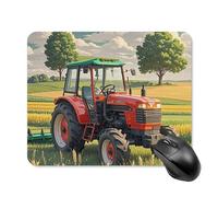 FekiLoot Square Gaming Tractor Theme Mouse Pad Waterproof Mouse Mat Non-Slip Rubber Base Portable Travel Mouse Pad for Office Home Wireless Computer Laptop Desk Accessories