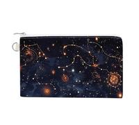 FekiLoot Star Constellation Map Coin Purse,Travel Portable Keychain Wallet Canvas Coin Wallets Mini Zipper Tool Bag Lightweight Change Purse