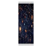 FekiLoot Star Constellation Map Tassel Scarf,Long Blanket Scarfs Warm Scarves Fall Winter Fashion Fringed Shawl for Daily Wear
