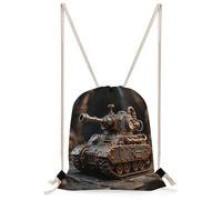 FekiLoot Steam Tank Model Drawstring Backpack Sports Gym Bag Drawstring Bags Foldable Backpack for Women Men