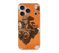 FekiLoot Steampunk Fantasy World for iPhone 17 Case Full Camera Protection TPU Slim Shockproof with Anti-Fingerprint Phone Cover Transparent