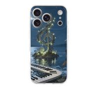 FekiLoot String Vine Moon for iPhone 17 Case Full Camera Protection TPU Slim Shockproof with Anti-Fingerprint Phone Cover Transparent
