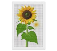 FekiLoot Sunflower and Weed Diamond Painting Kits for Beginners DIY Diamond Dots Art Kit Full Drill Square 5d Diamonds Pictures Gem Art Kits Rhinestone Painting Home Wall Decor 8"x12"