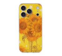 FekiLoot Sunflower Star Pattern for iPhone 17 Case Full Camera Protection TPU Slim Shockproof with Anti-Fingerprint Phone Cover