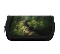 FekiLoot Sunlight Through The Grove Pencil Case Office Pencil Box Large Capacity Pencil Box Pouch Holder Double Zipper Pencil Case Use to Organize Desktop And Plan Space Home Office