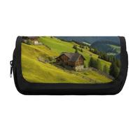 FekiLoot Surrounded by Mountains Pencil Case Office Pencil Box Large Capacity Pencil Box Pouch Holder Double Zipper Pencil Case Use to Organize Desktop And Plan Space Home Office