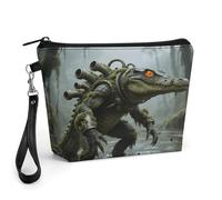 FekiLoot Swamp Walker Creature Makeup Bag for Purse, Waterproof Funny Cosmetic Bag for Women, Zipper Travel Pouch Gift 8.9×5.7 Inch