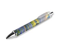 FekiLoot Texas Bluebonnets Scenery Ballpoint Pens Retractable Black Ink Ballpoint Pens 0.5mm Medium Point Smooth Writing Pattern Pen with Super Soft Grip Cute Work Supplies for Men Women 1 PCS