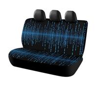 FekiLoot The Blue Binary Matrix Rear Car Seat Cover, Fashion Non-Slip Car Back Seat Protector Premium Stretch Polyester Scratch-Proof Car Bench Seat Cover Universal Fit Most Cars Trucks SUV
